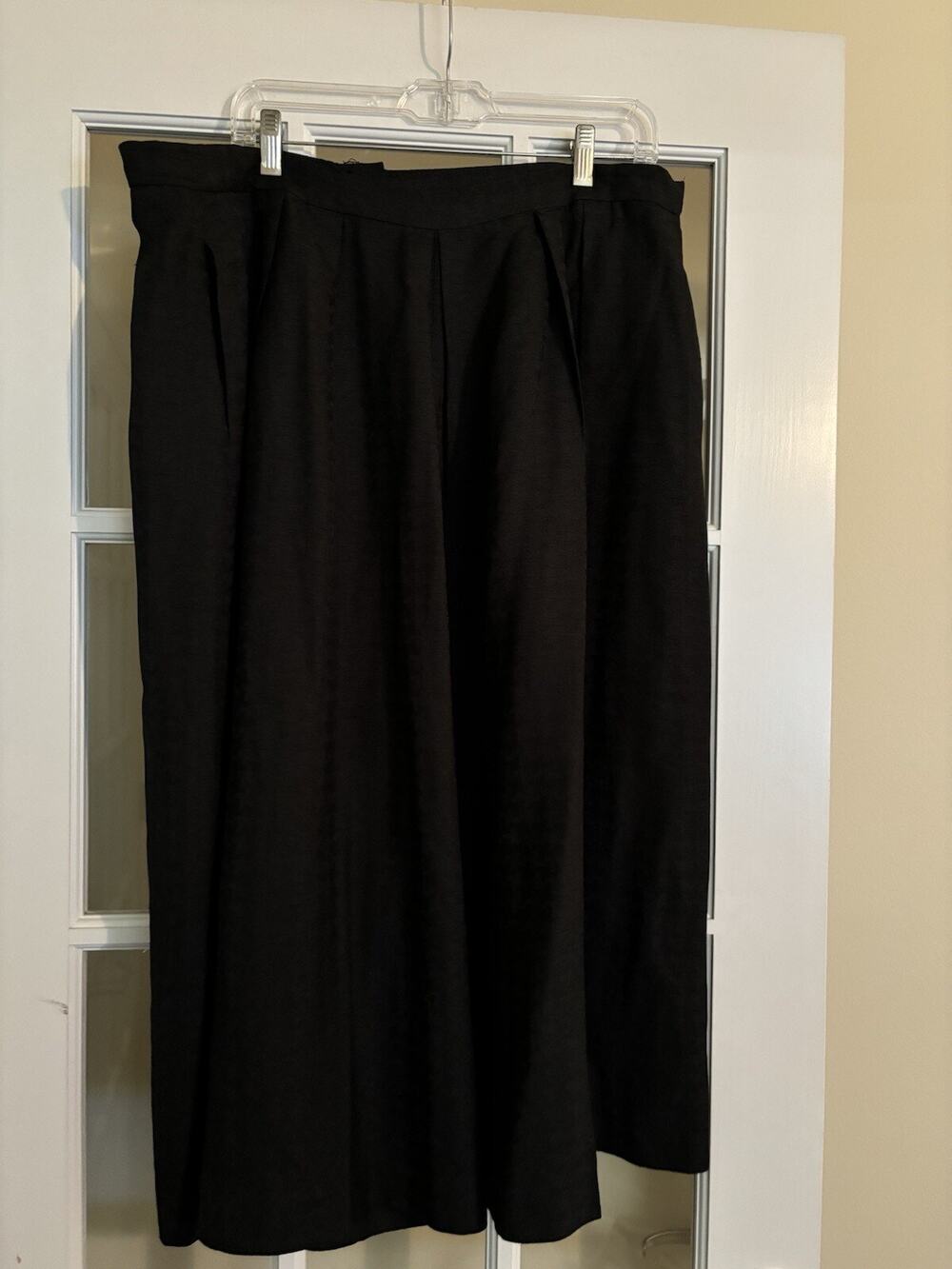 VTG Lilli Ann collections union made navy pants patterned USA made 42x18.5